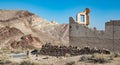 Rhyolite Ghost Town in Nevada USA Royalty Free Stock Photo